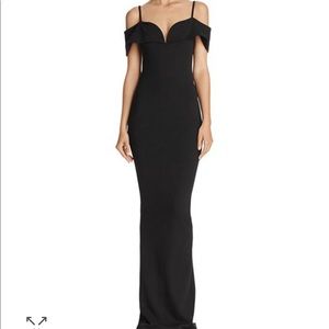 Nookie Belle Black Gown $290 size Small